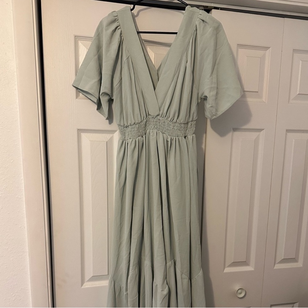 Baltic Born Delilah Maxi Dress in Sage RR. - Picture 3 of 13